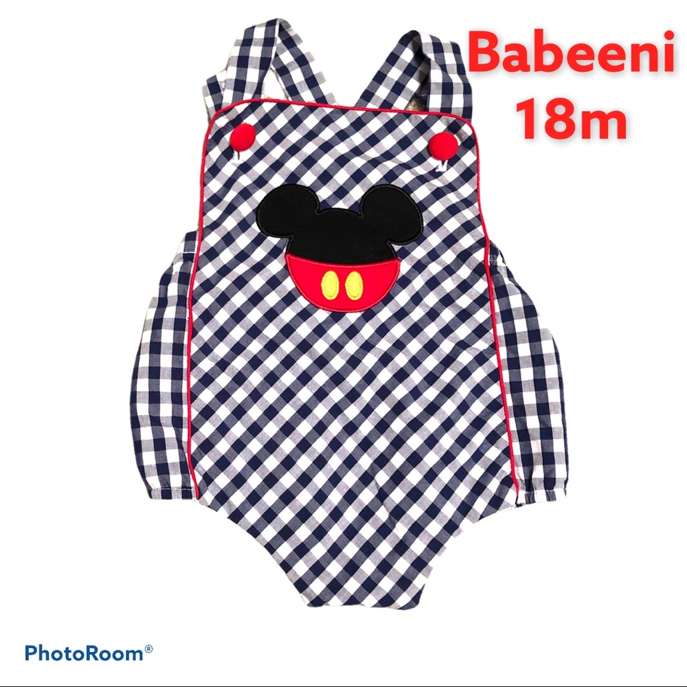 Mickey Mouse smocked bubble
